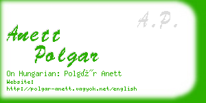 anett polgar business card